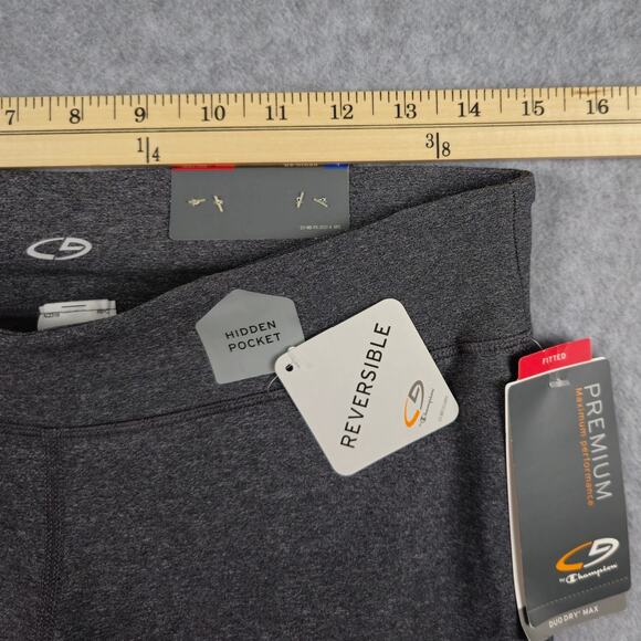 NWT Champion Leggings Womens Size Large Gray Reversible Hidden Pocket - Picture 11 of 14